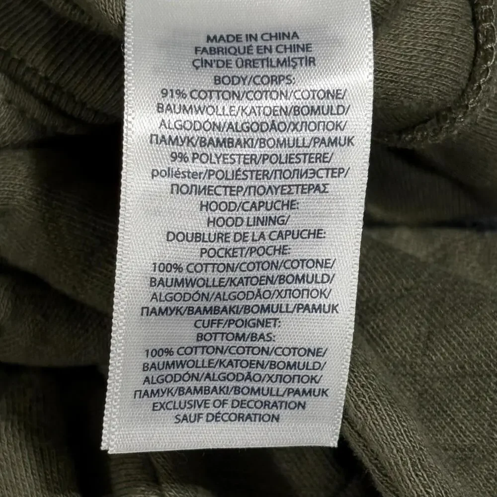 Polo Ralph Lauren Hoodie Kids 6 Island Green Quilted Full Zip Knit Sweatshirt